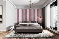 Elegant maroon vertical striped wallpaper
