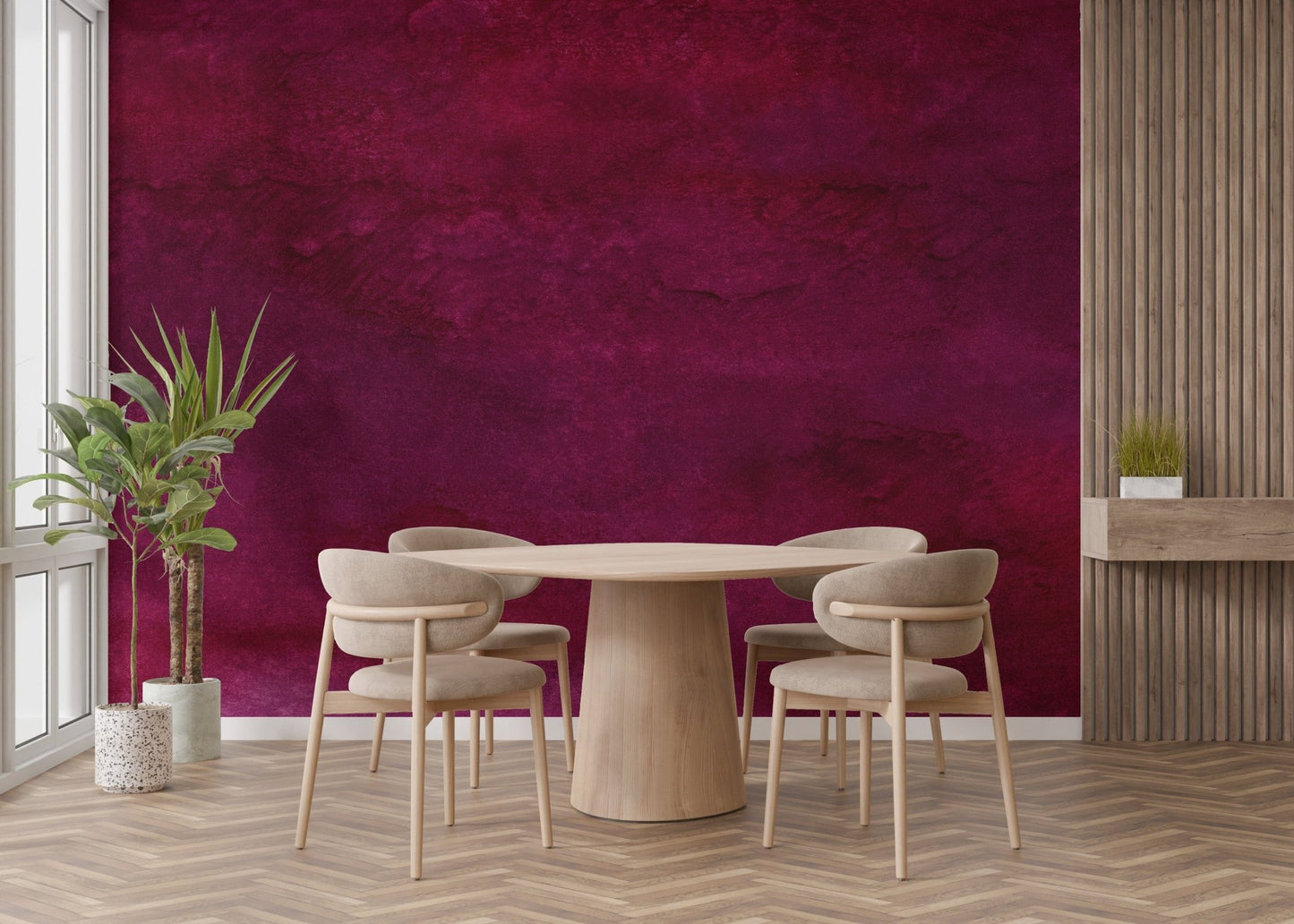 Maroon Watercolor Wallpaper Murals - Giffywalls A833