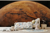 Bedroom brought to life by Martian Vista Wall Mural and space adventure decor, GD8560