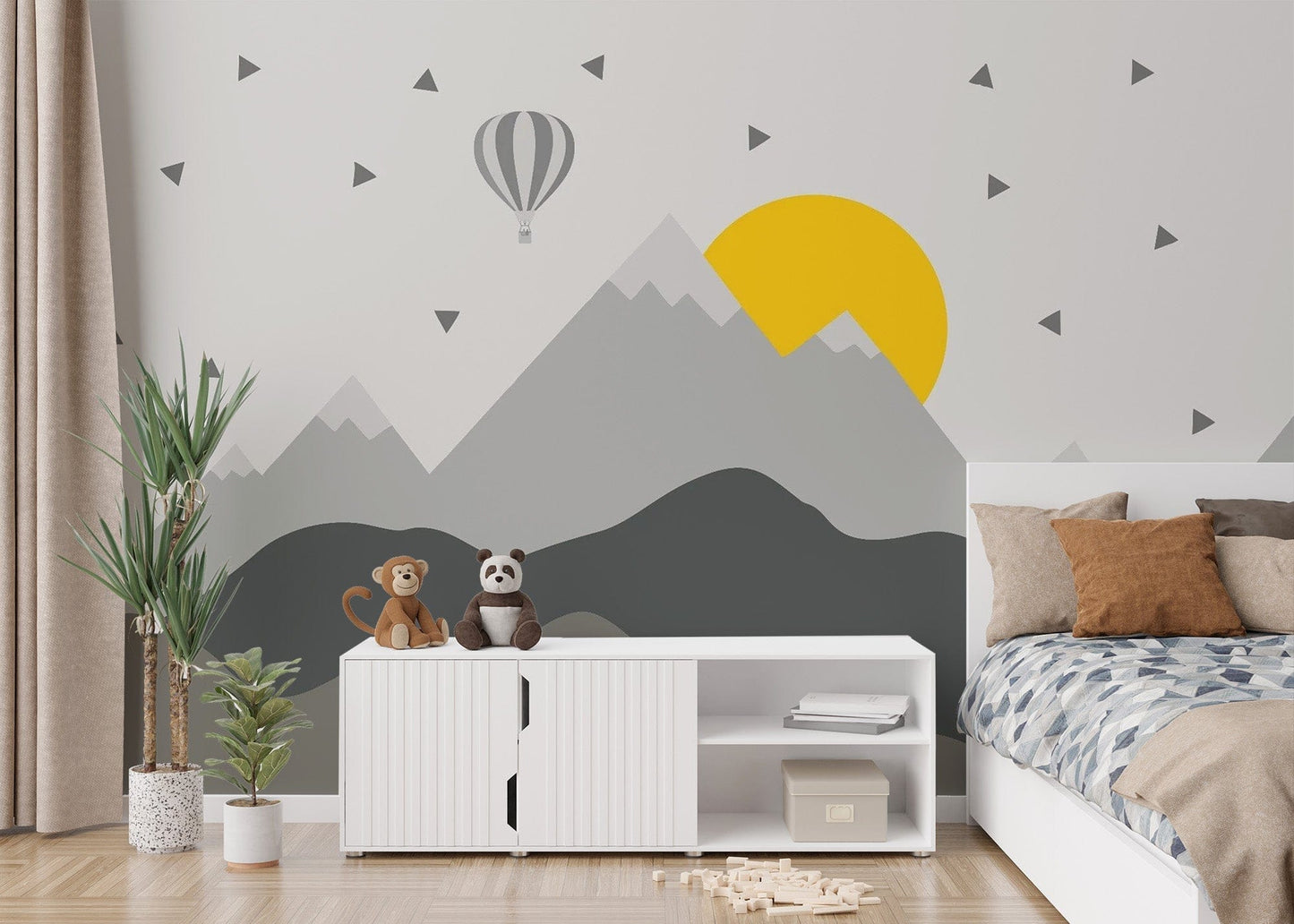 Dark Mountain with Stars in Sky Wallpaper Murals - Giffywalls