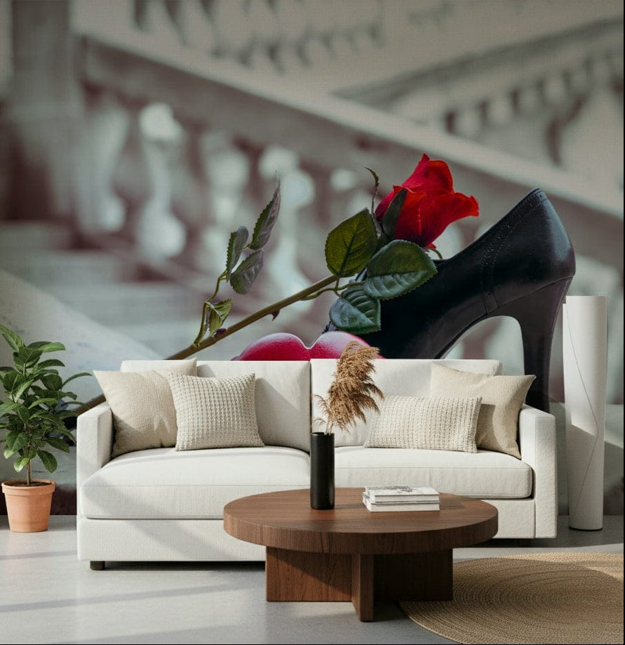 Classic art inspired wall mural for a luxury hallway design., GD7737