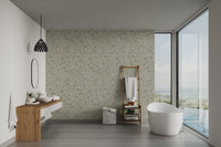 Self-adhesive Matisse Leaves sage green wallpaper