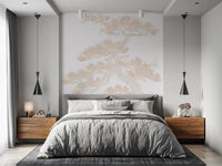 Calm bedroom mood from the soft pastel matsu pine wall mural full scale
GD9496