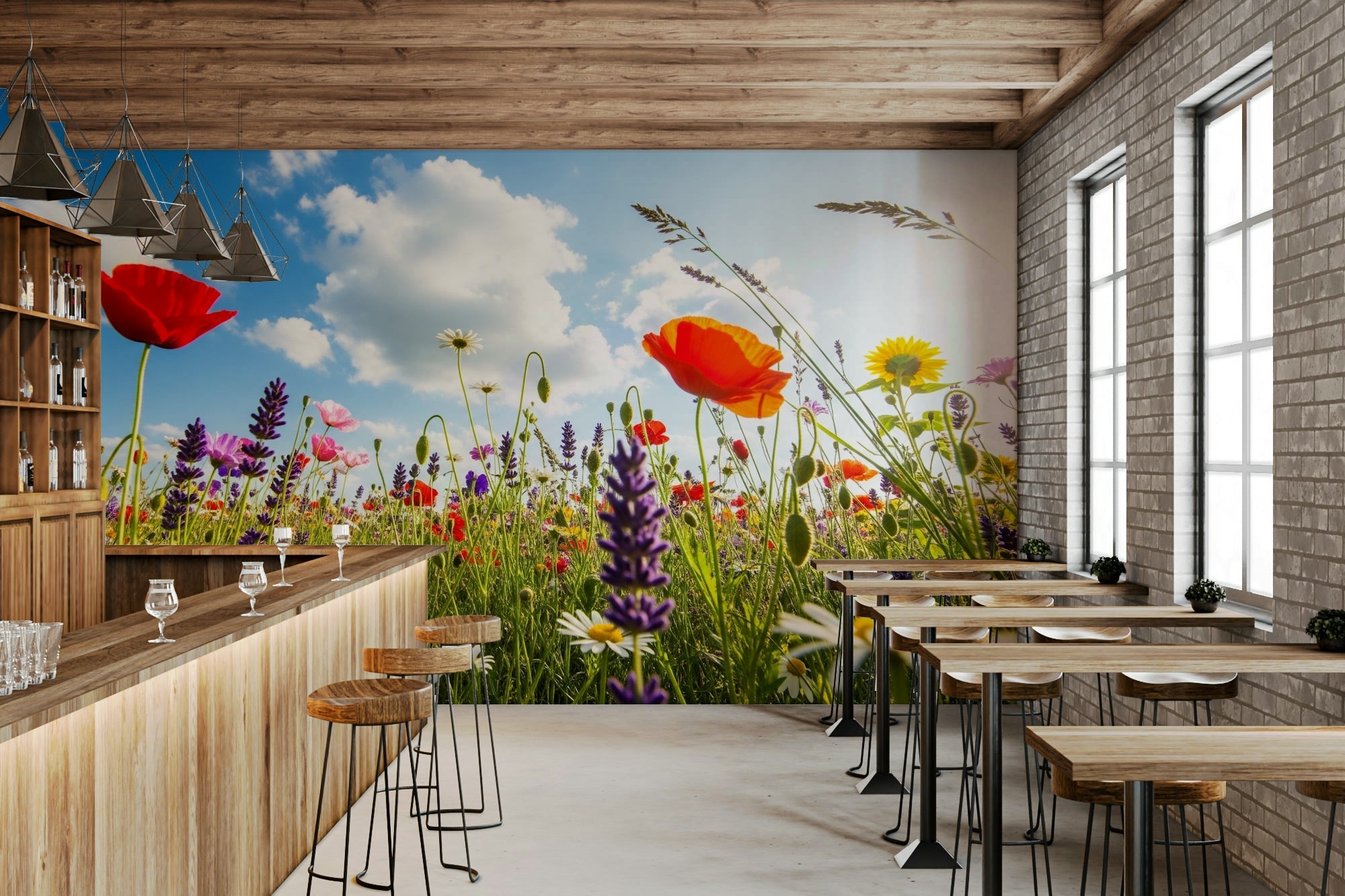 The image features a field of tall, soft grasses and small, delicate flowers. GD4339
