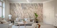 Tranquil grass mural for bedroom walls

