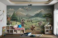 Wallpaper for walls with a musical landscape

