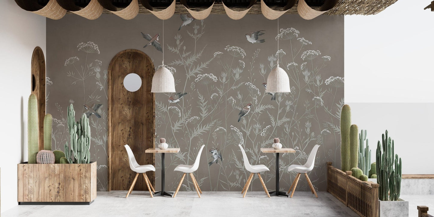 Tranquil meadow melody wallpaper for homes