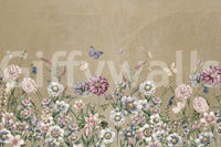 Meadow's Whisper Wall Mural in a modern flat with natural light wallpaper.