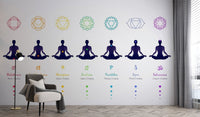 Meditation Body Chakras Wallpaper Mural - Giffywalls