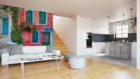 A classic Mediterranean wallpaper for walls.

