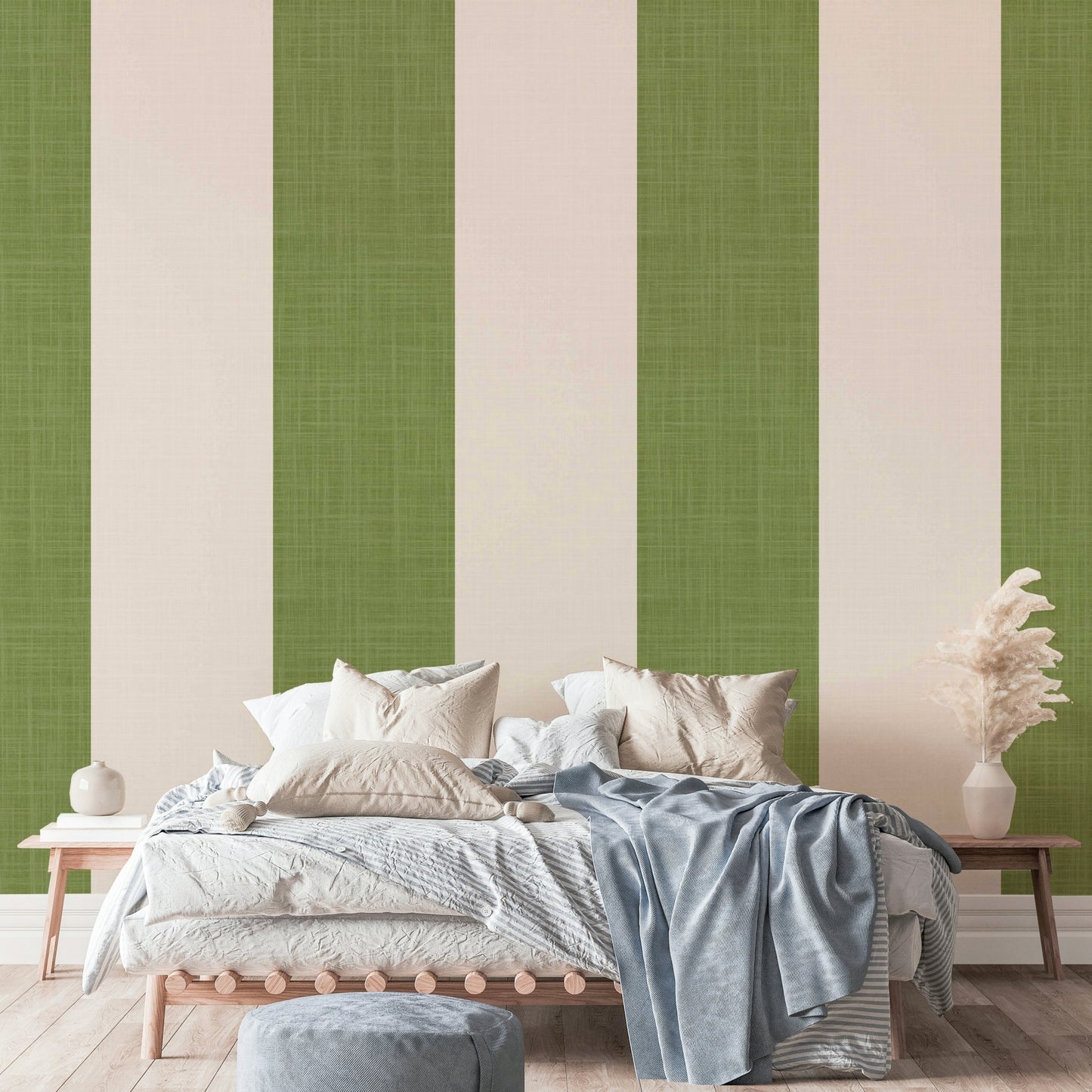Durable wallpaper for walls with fresh coastal design


