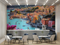 Vibrant Mediterranean Town Wallpaper GD178

