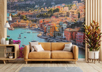 Colorful Seaside Village Wallpaper Mural
 GD178
