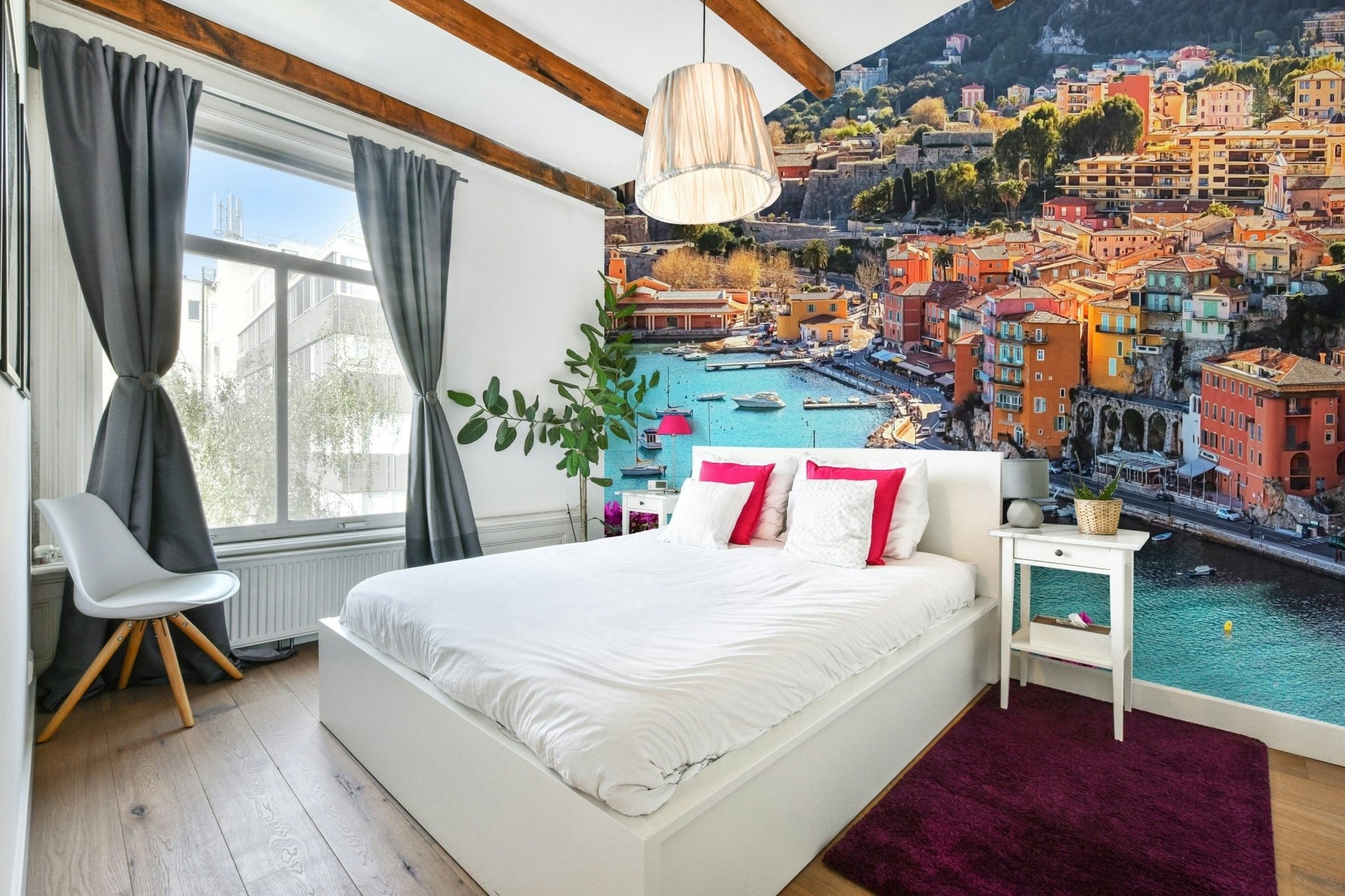 Mediterranean Bay Wallpaper for Bedroom GD178

