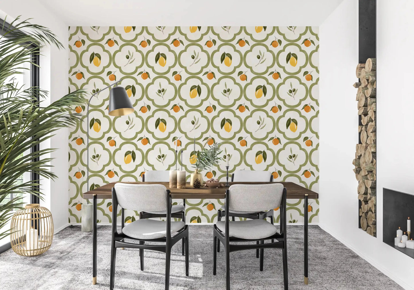Mediterranean Harvest Decor Wallpaper⁠GD9138