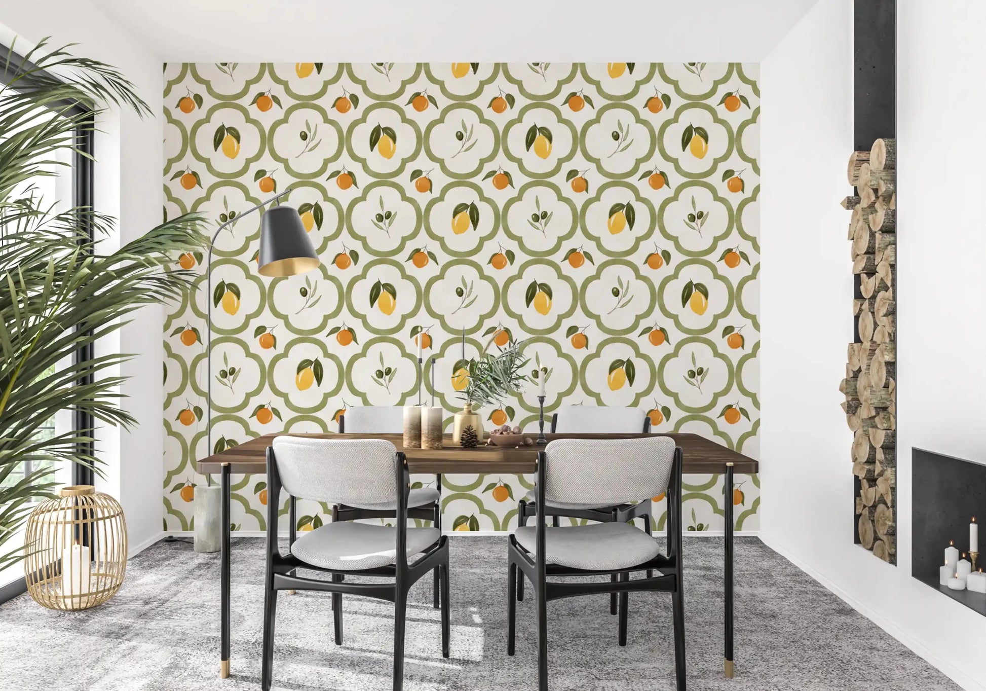 Mediterranean Harvest Decor Wallpaper⁠GD9138