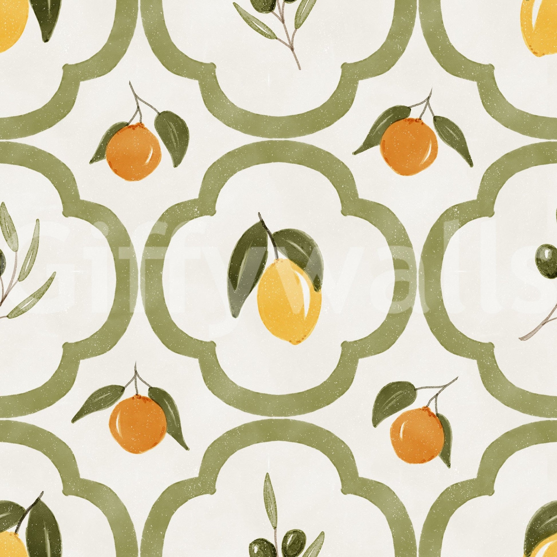 Mediterranean Harvest Decor Wallpaper⁠GD9138