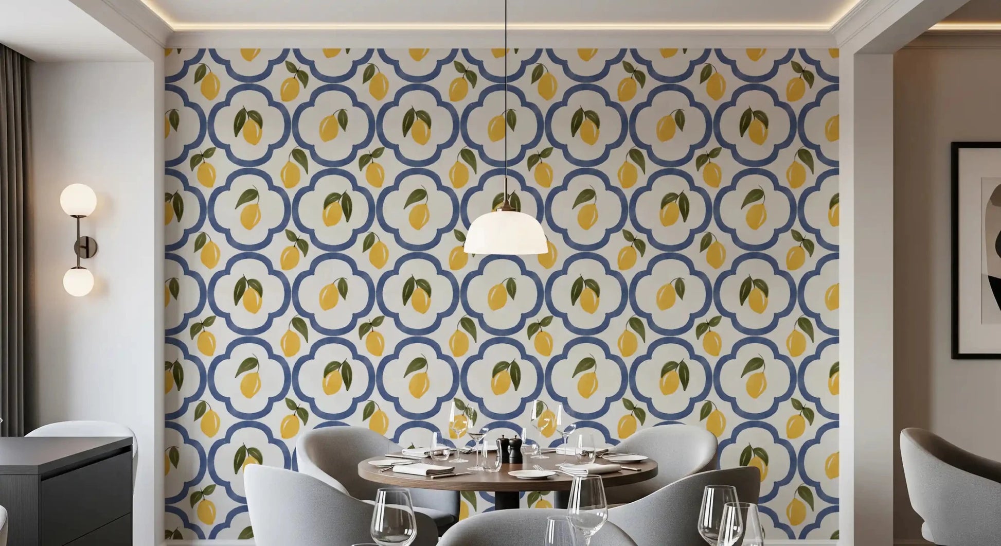 Mediterranean Leomons Decor Wallpaper⁠GD9141