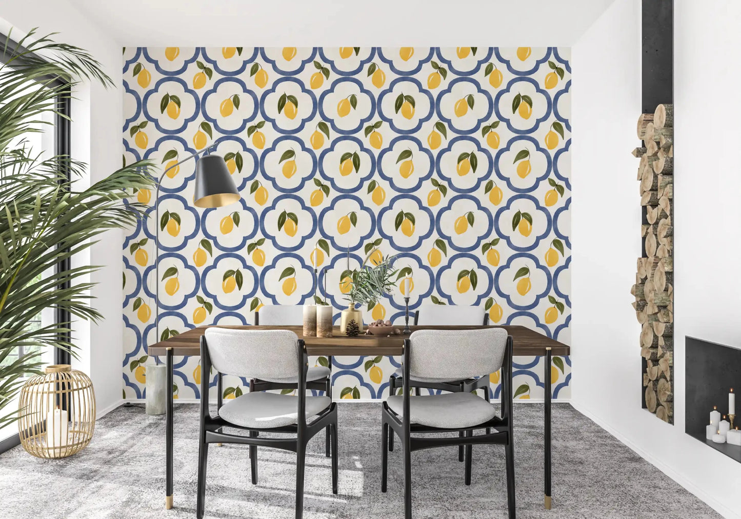 Mediterranean Leomons Decor Wallpaper⁠GD9141