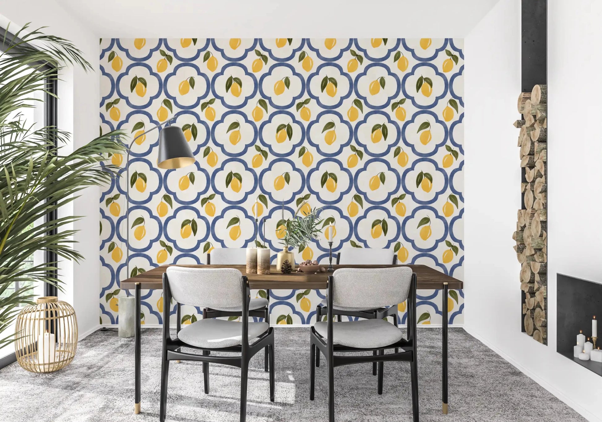Mediterranean Leomons Decor Wallpaper⁠GD9141