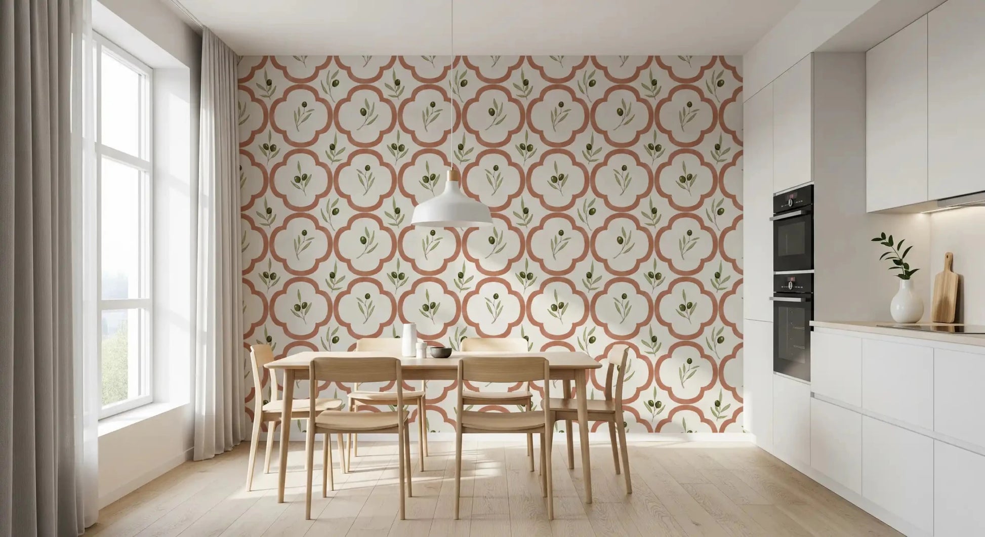 Mediterranean Olives Decor Wallpaper⁠GD9140