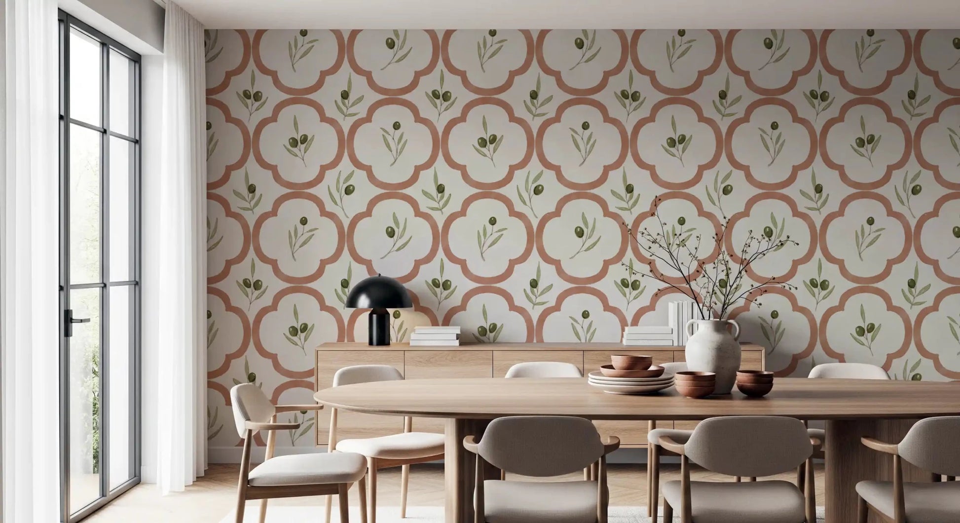 Mediterranean Olives Decor Wallpaper⁠GD9140