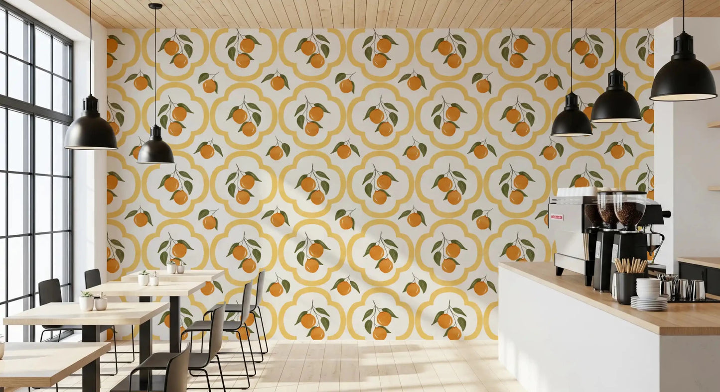 Mediterranean Oranges Decor Wallpaper⁠GD9139