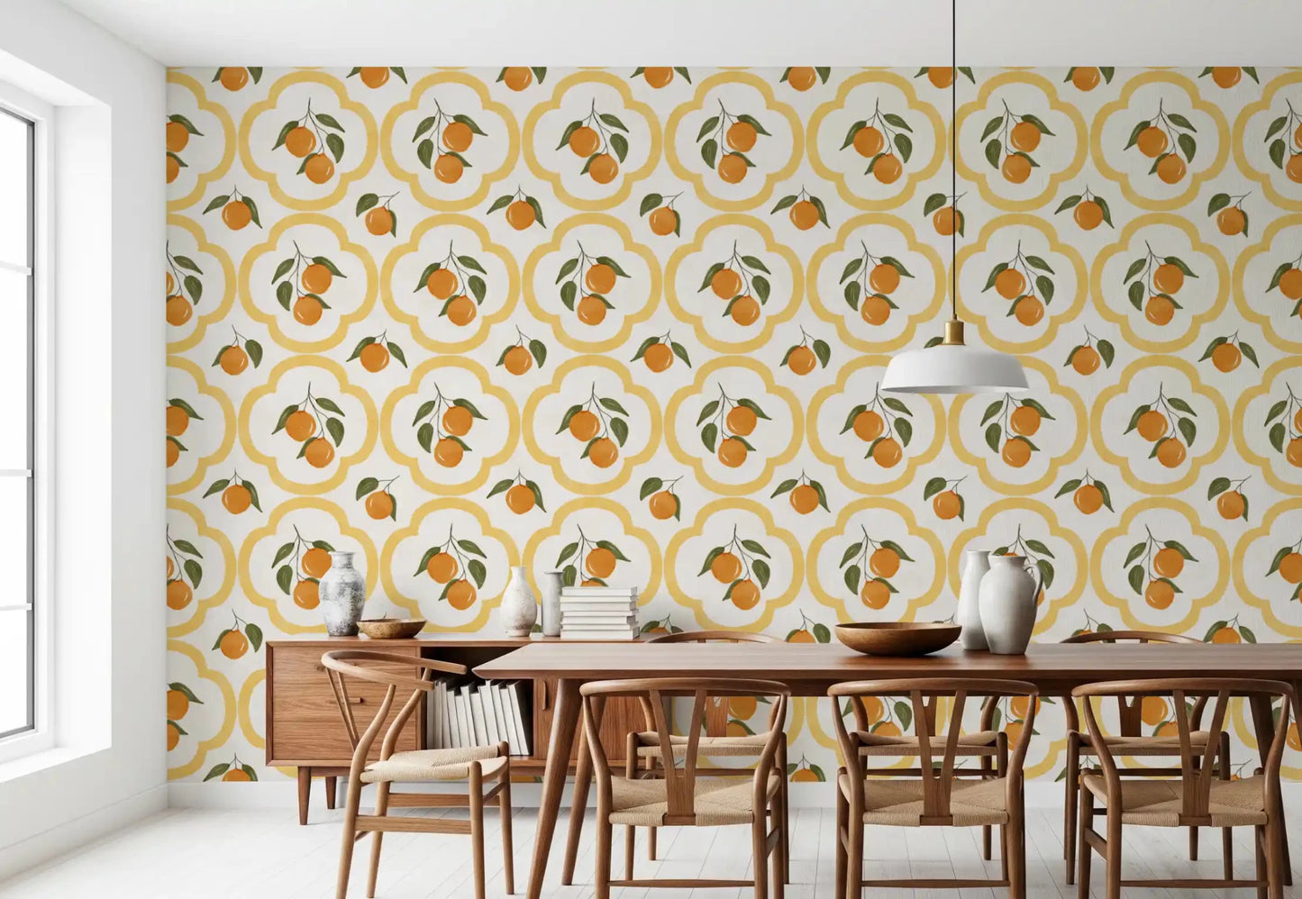 Mediterranean Oranges Decor Wallpaper⁠GD9139