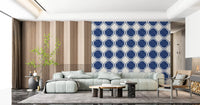 Mediterranean Quatrefoil Decor - Blue Wallpaper⁠GD9145