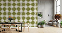 Mediterranean Quatrefoil Decor - Green Wallpaper⁠GD9144