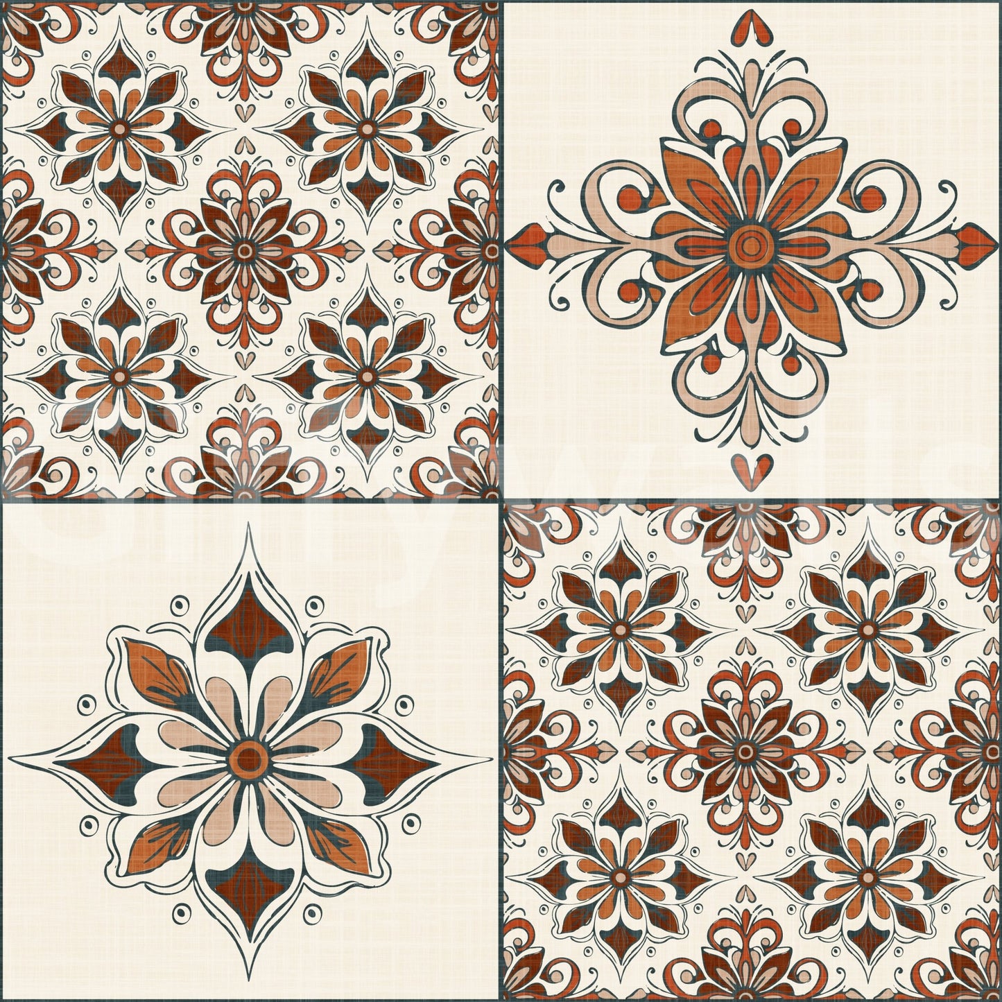 Elegant rustic wall mural
