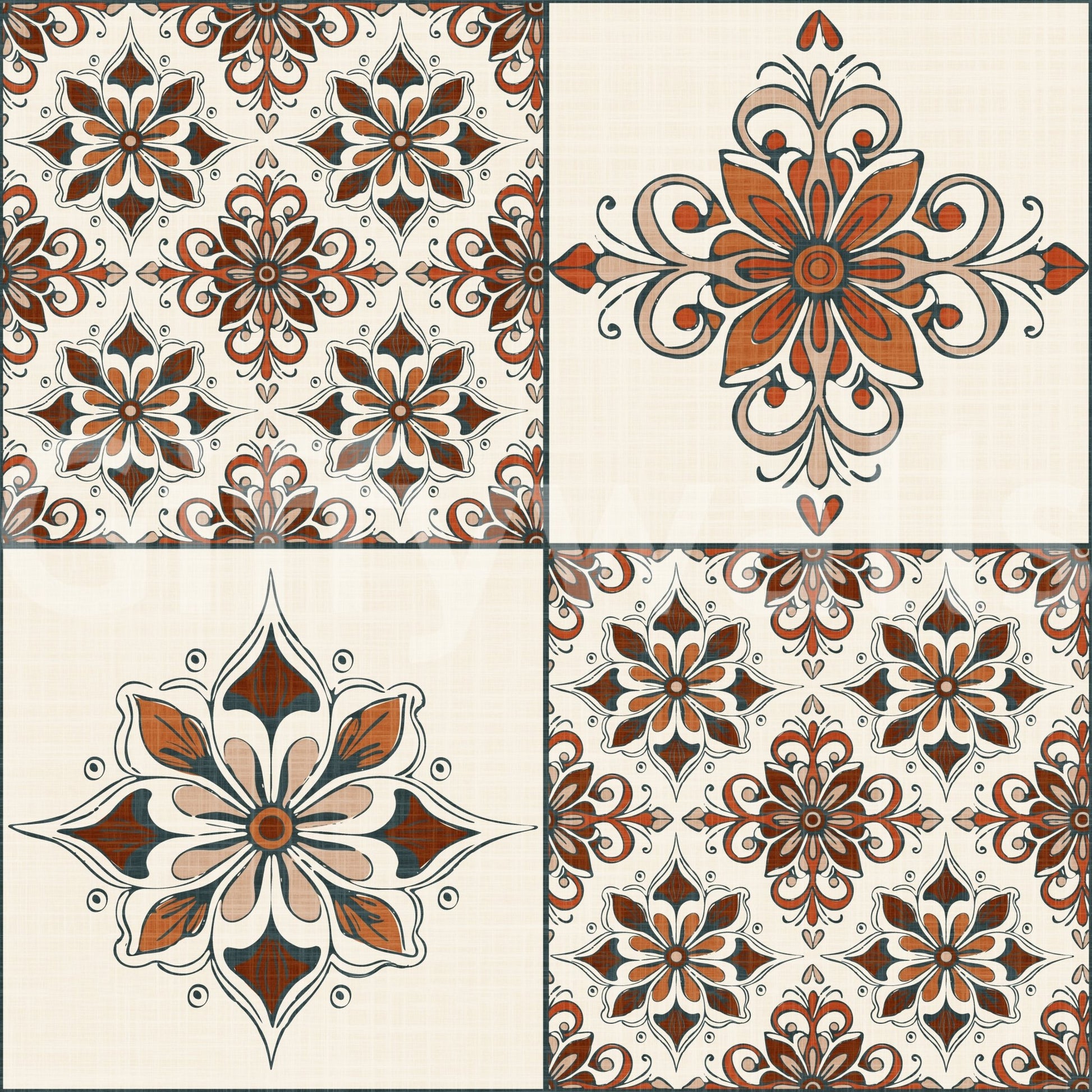 Elegant rustic wall mural
