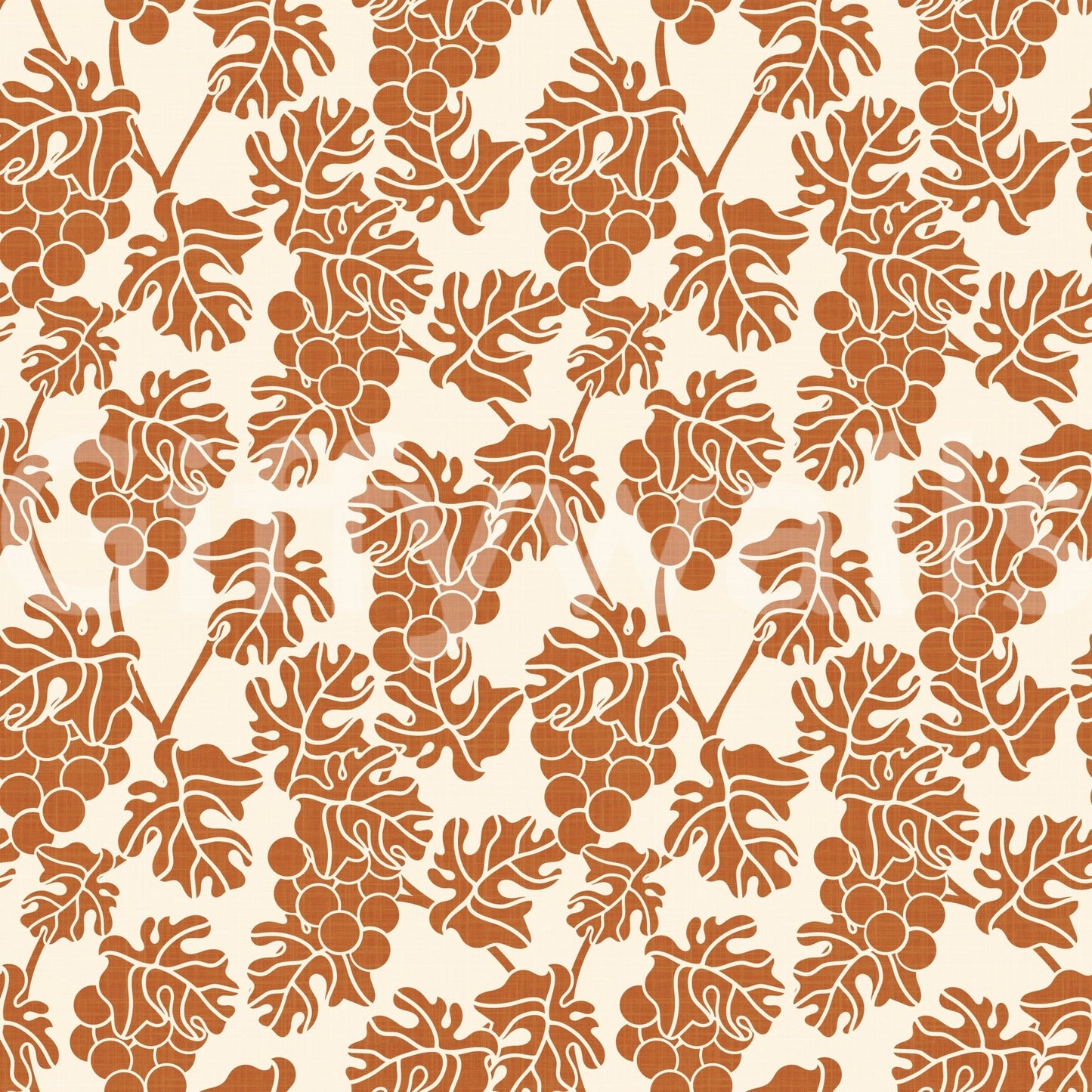 Mediterranean Vineyard Beige Wallpaper⁠