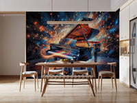 Music art wall mural with Melody Burst piano visuals, GD9421