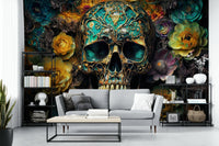 Mural wallpaper perfect for living rooms or bedrooms with a gothic twist

