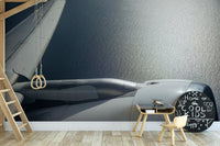 A contemplative seaside scene wallpaper mural for a feature wall.

