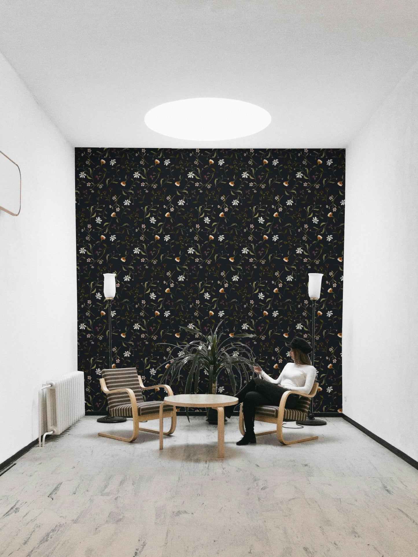 Memories in Petals Wallpaper Twilight floral design

