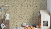 Vanilla-colored Memories in Petals wallpaper detail shot GD832

