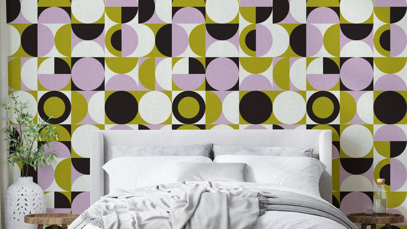 Subtle abstract pattern wallpaper for interiors

