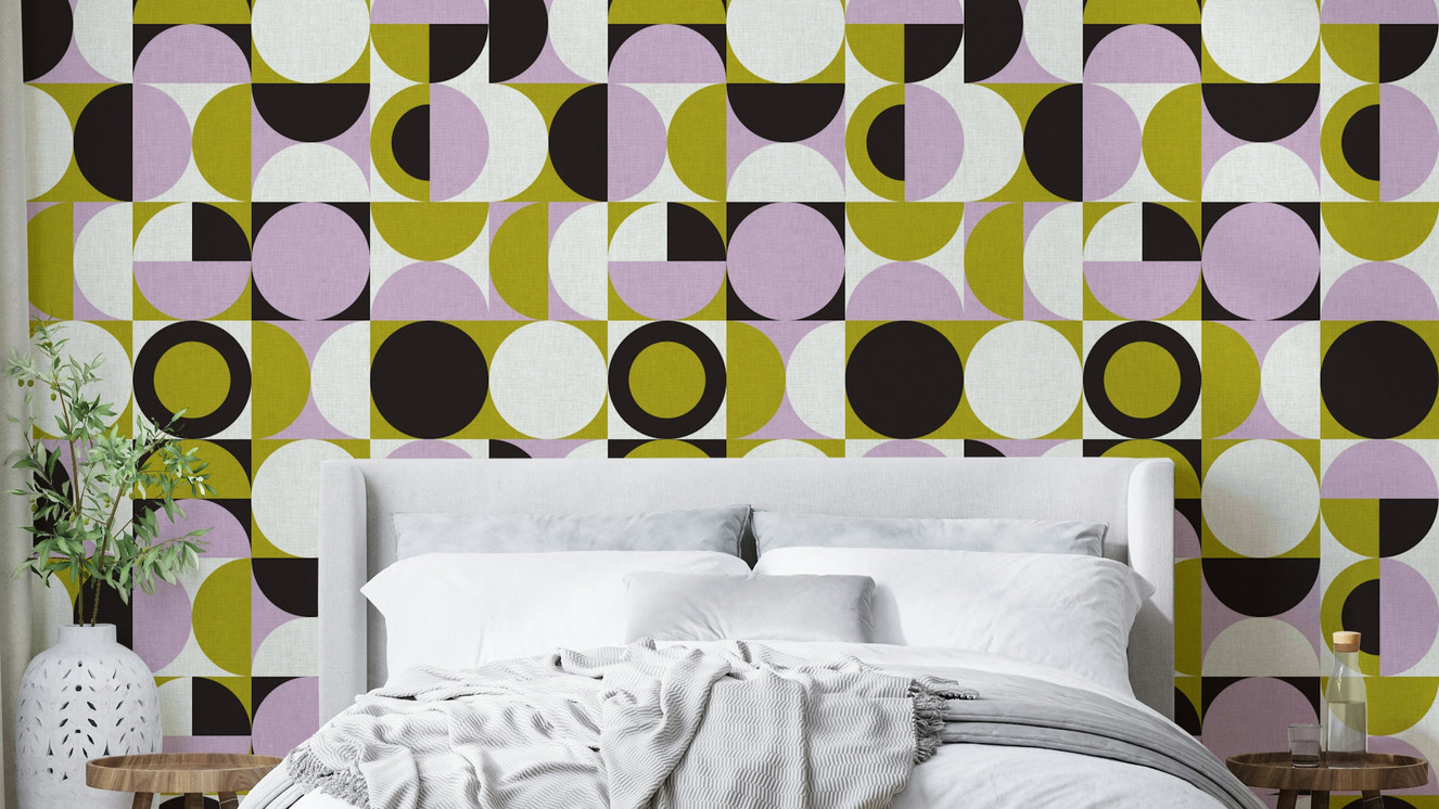Subtle abstract pattern wallpaper for interiors


