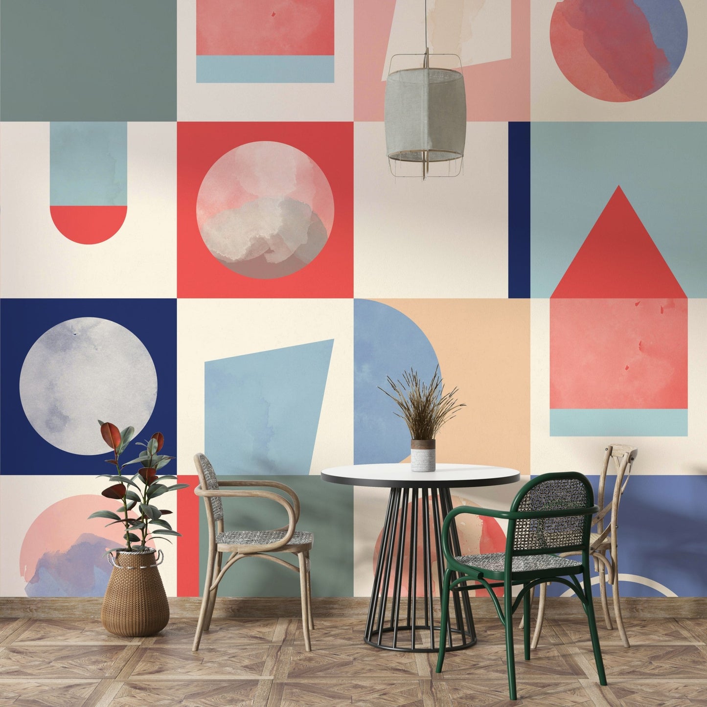 Artistic abstract home wallpaper

