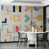 Unique art style wall wallpaper

