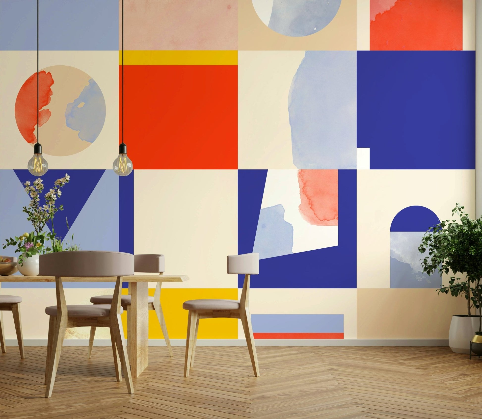Modern art wall design

