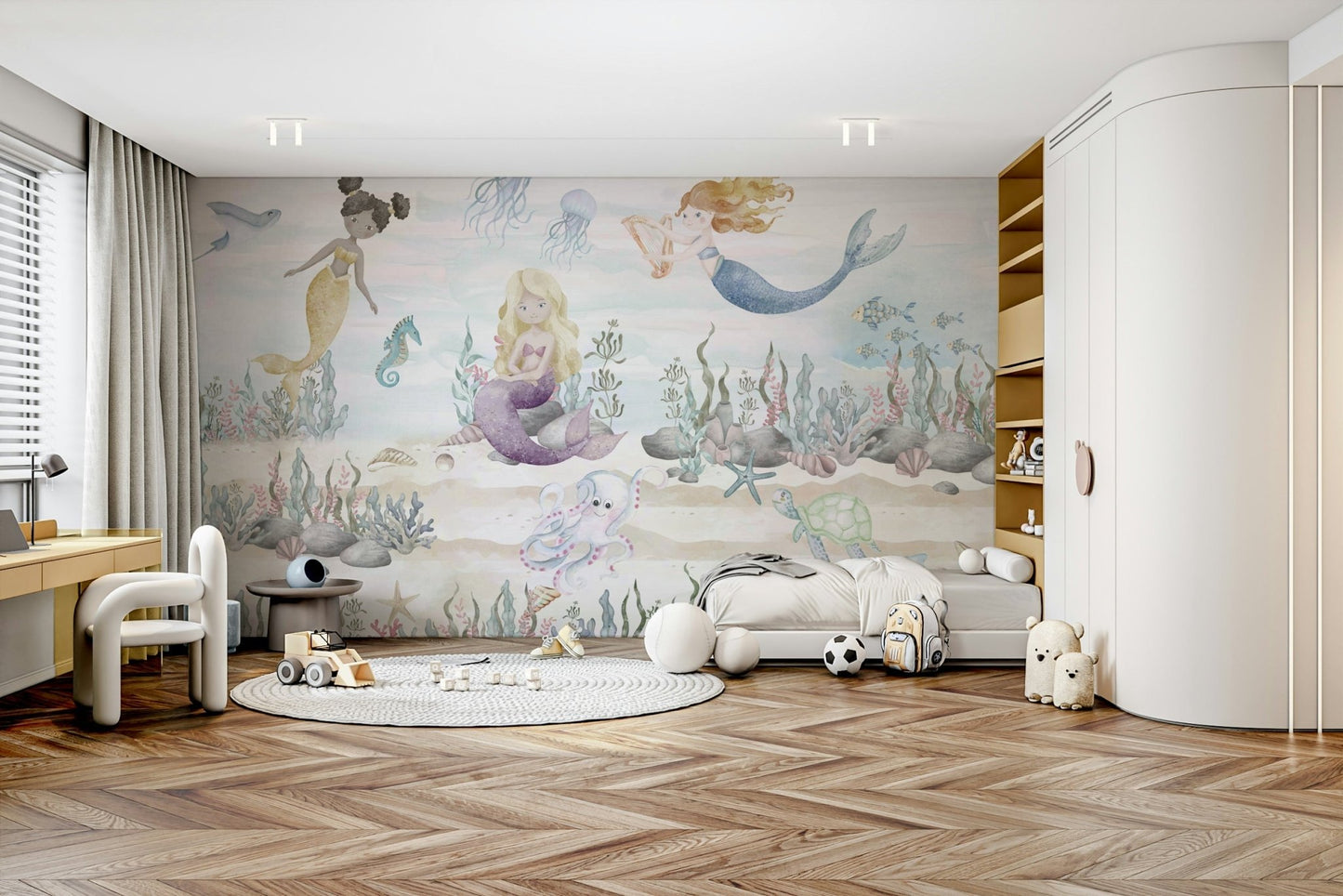 The overall mood is magical and calm.

