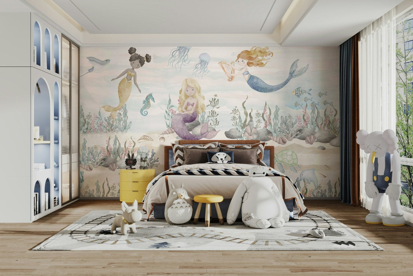 The art style is whimsical and cartoon-like.

