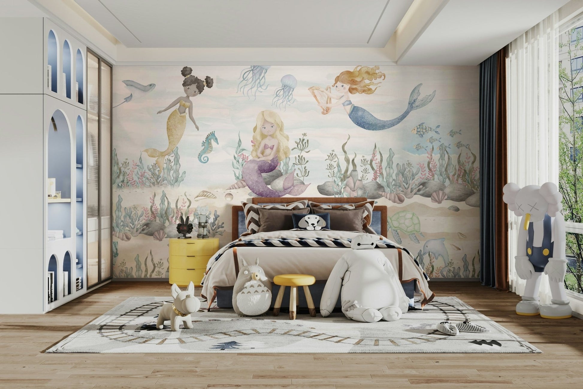 The art style is whimsical and cartoon-like.

