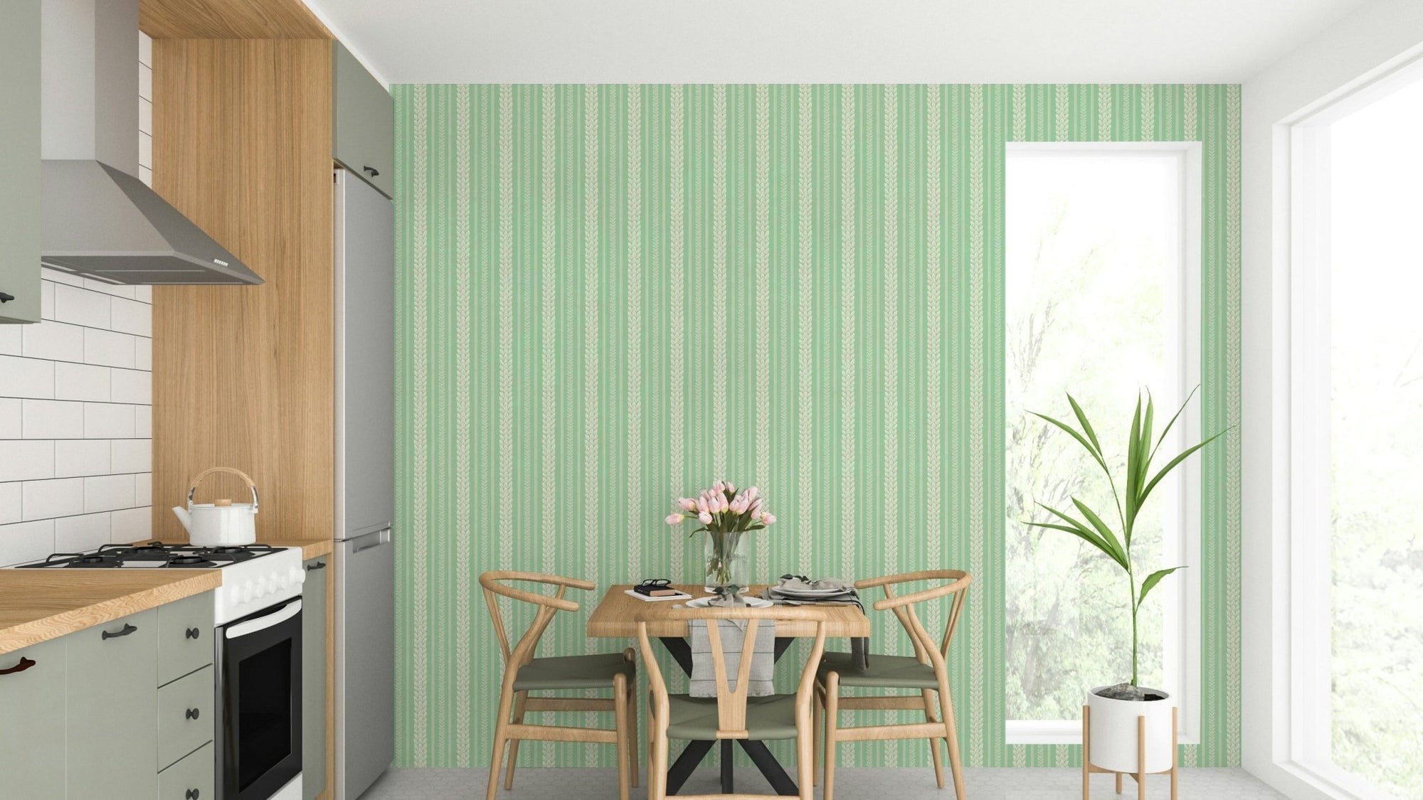 Vintage cherry motif wallpaper for walls GD508

