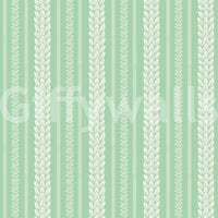 Classic cherry wallpaper with green stripes


