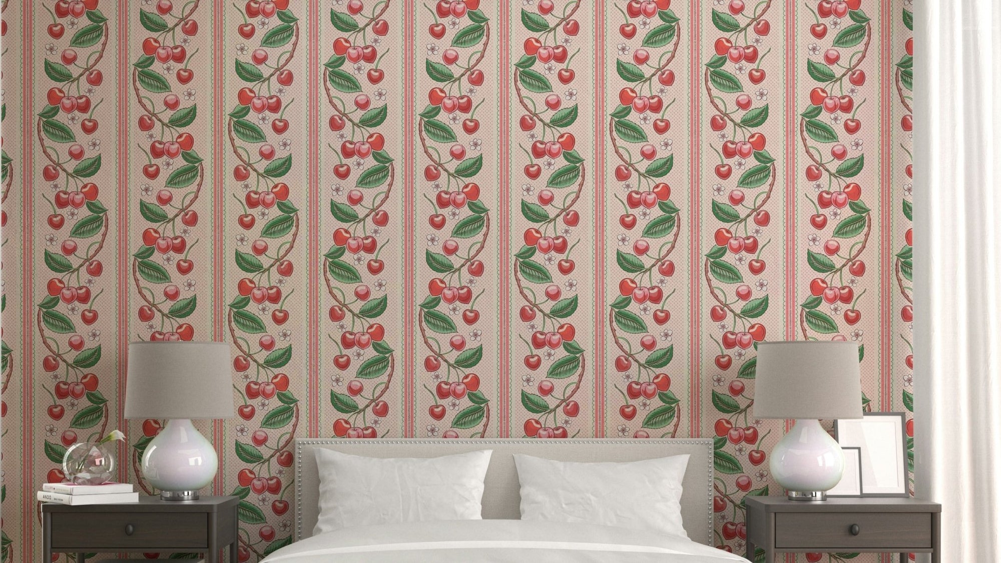 Durable and easy to install striped wallpaper GD510

