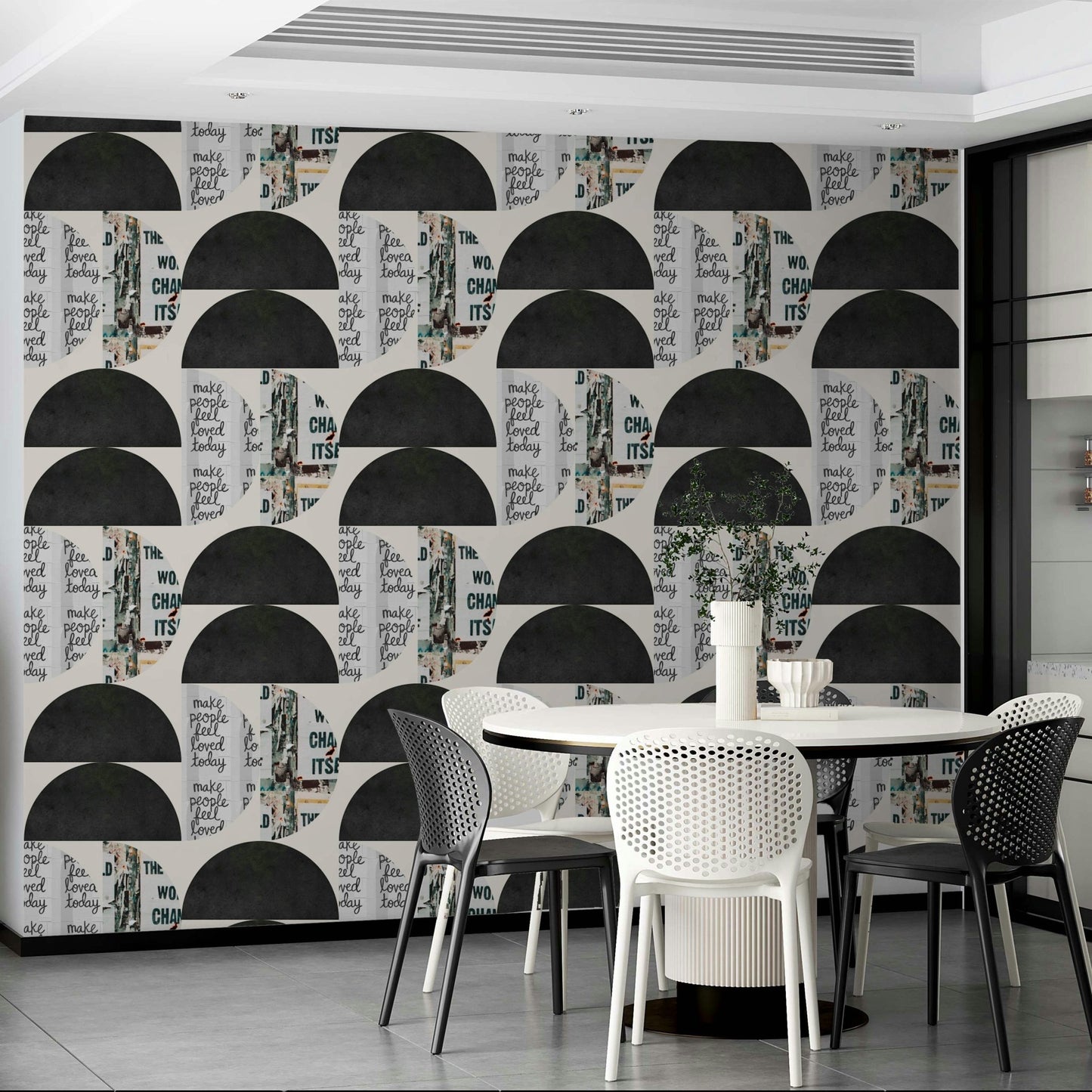 Dynamic and colorful Mescolanza 15 wallpaper for walls

